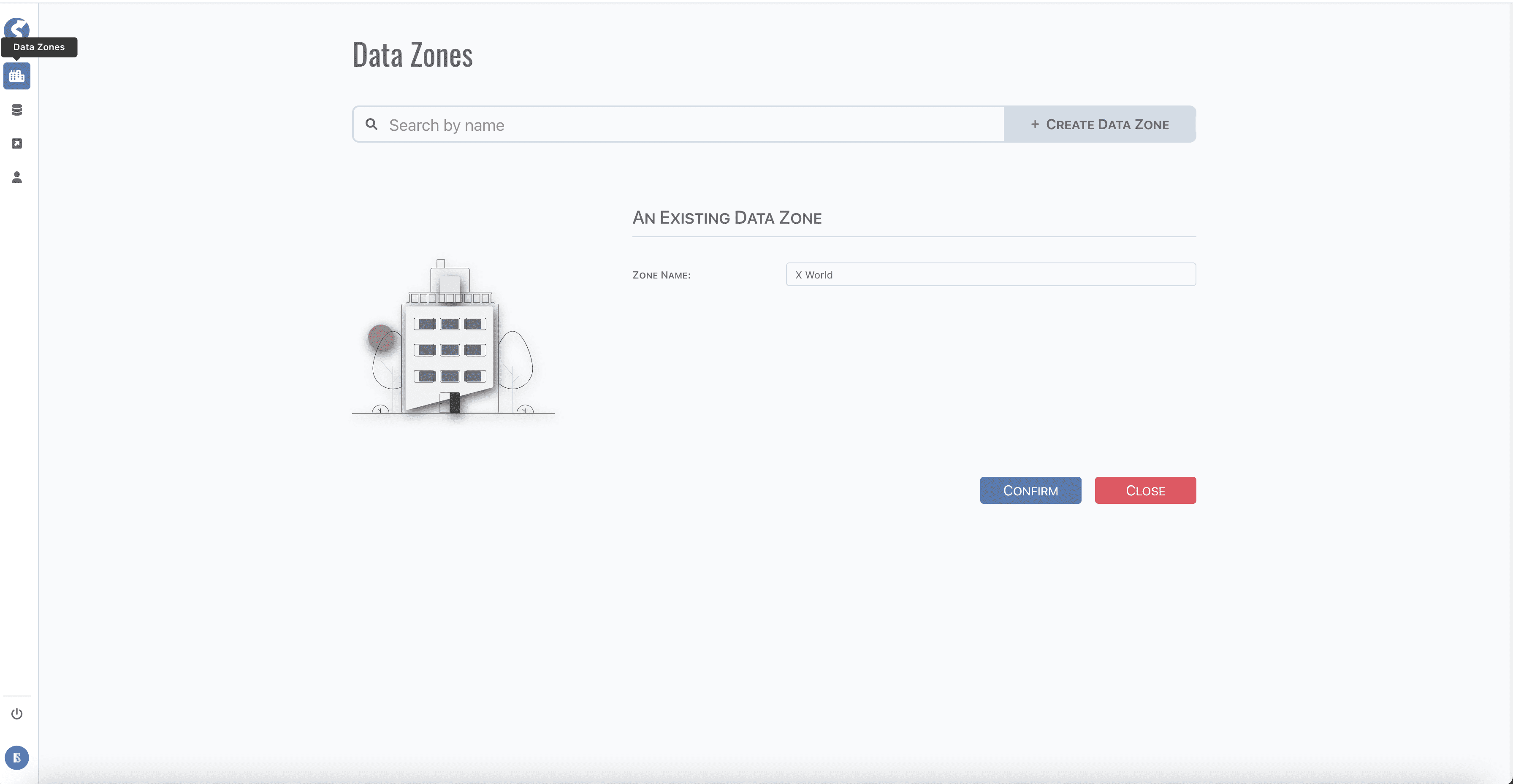 Edit Data Zone