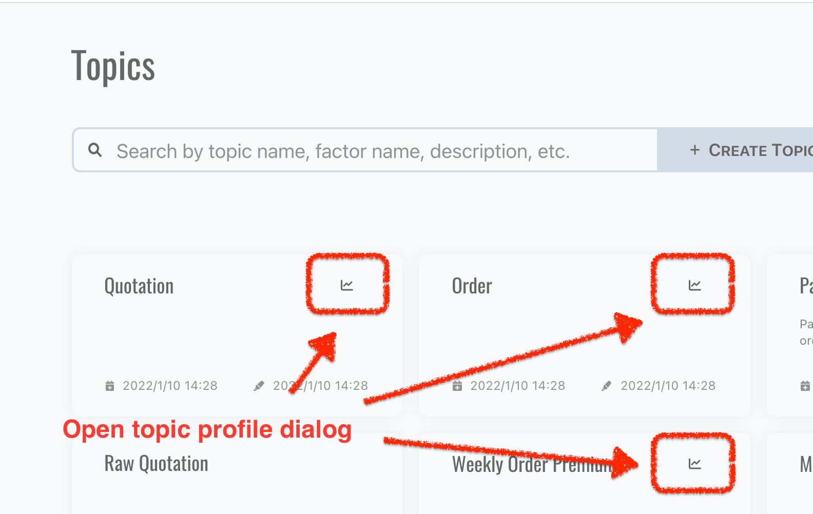 Topic Profile in Query